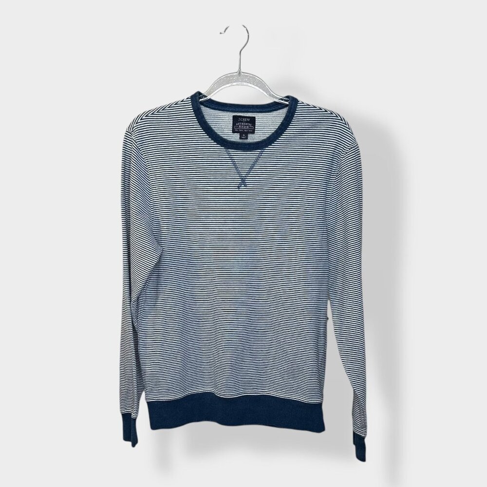 J Crew Authentic Fleece Striped Pullover‎